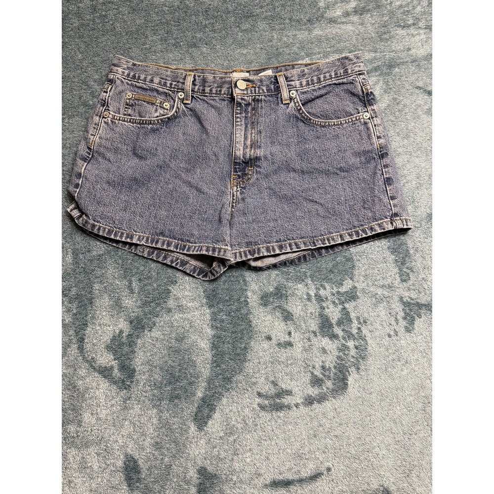 Calvin Klein Jeans Women Blue Denim Shorts 13 Light Wash 100% Cotton 90s USA
